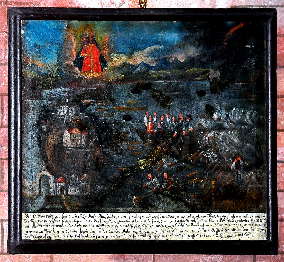 Klagenfurt Maria Loretto Schlosskapelle Gemälde Rettungsmotiv 23032009 5ß71