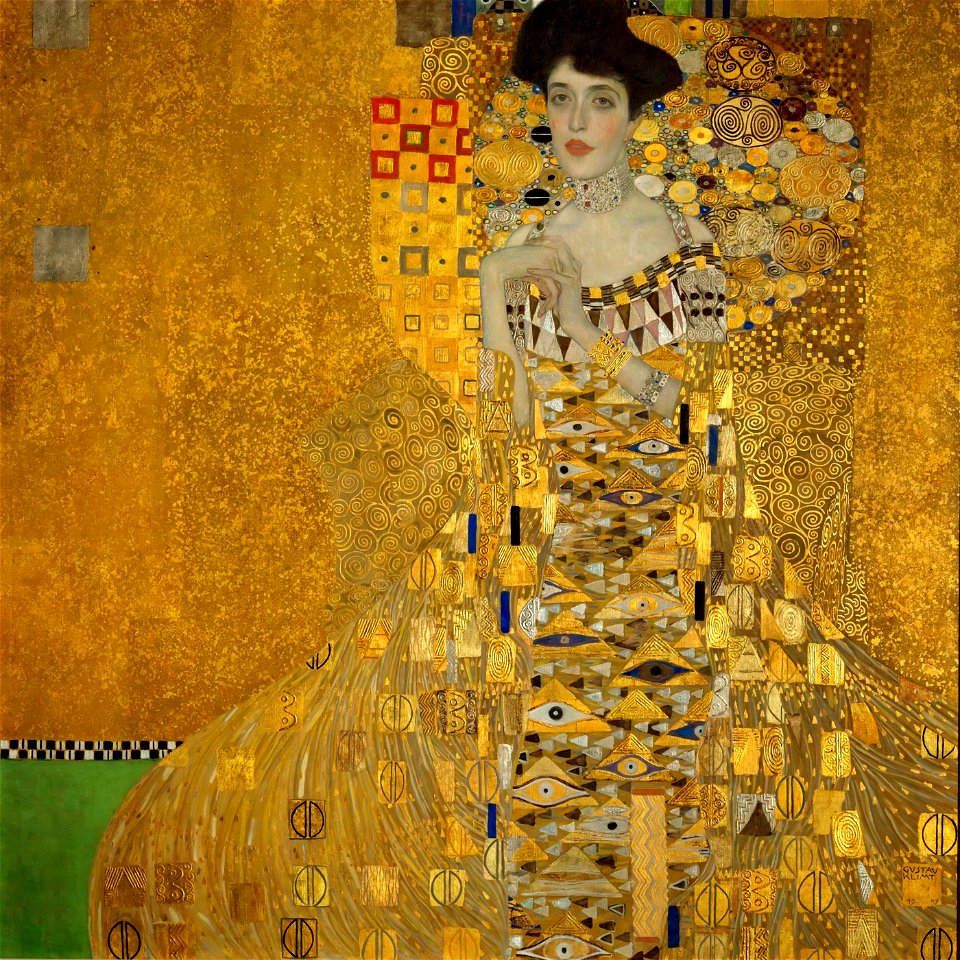 Gustav Klimt - Porträt der Adele Bloch-Bauer I (1907)