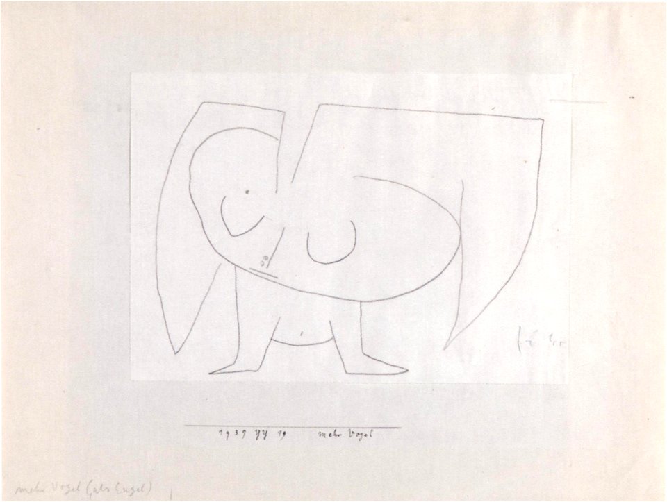 Paul Klee ~ mehr Vogel b ~ 1939