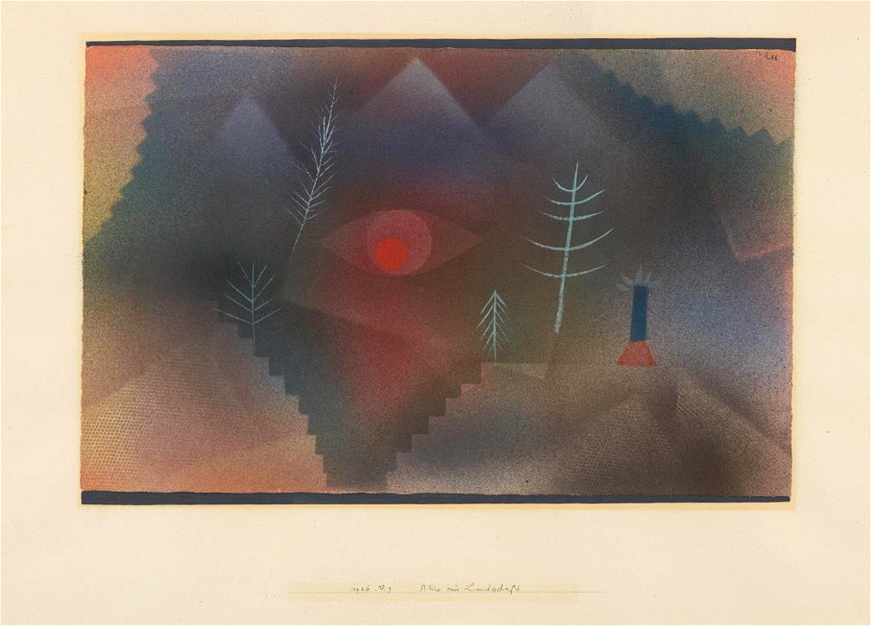 Klee Glance of a Landscape