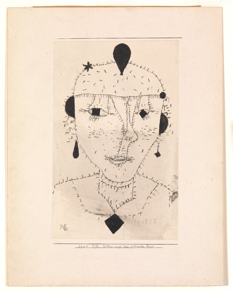 GUGG Portrait Sketch of a Costumed Lady