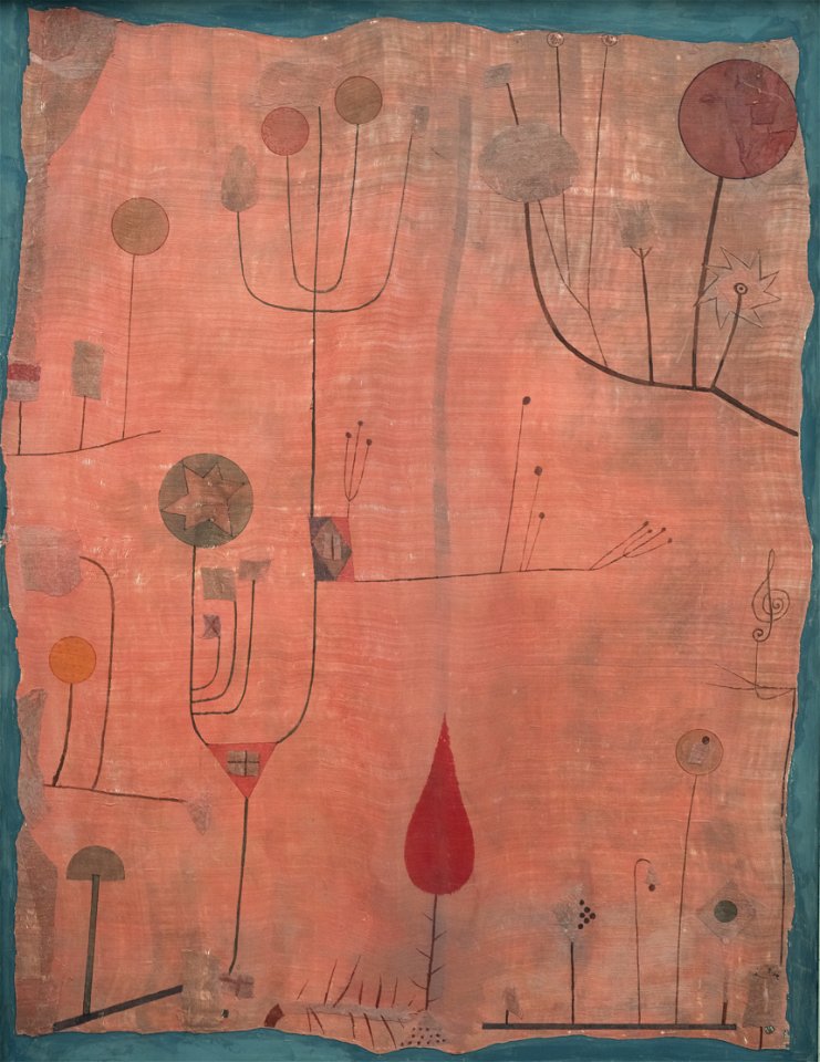 Klee - Früchte auf Rot PA291134