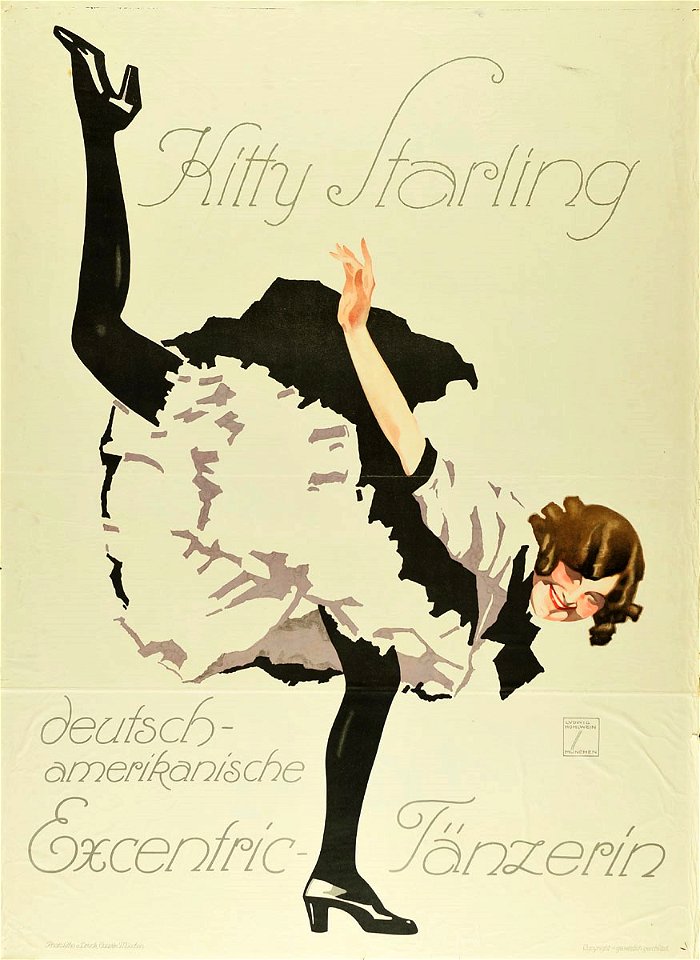 Kitty Starling - deutsch-amerikanische Excentric-Tänzerin, 1914