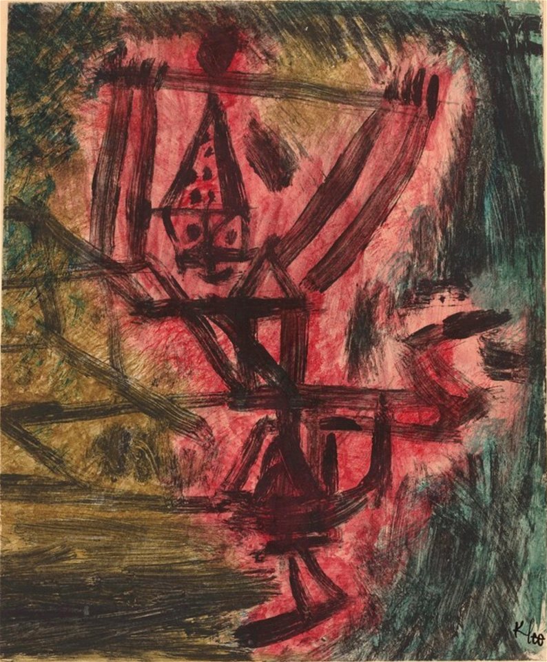 Klee fire clown (cropped)