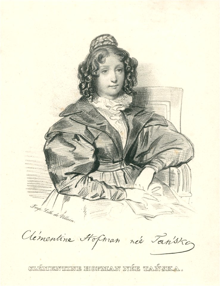 Klementyna Tańska young lit.Achille Devéria