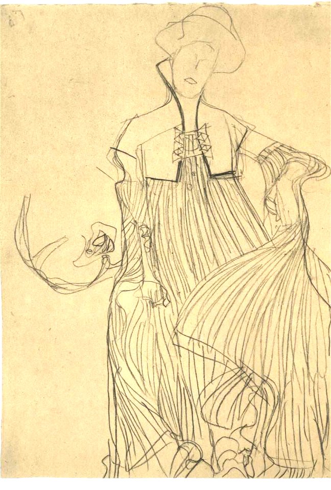 Klimt - Sitzende von vorne 002
