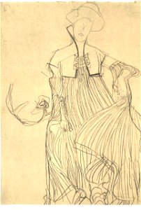 Klimt - Sitzende von vorne 002
