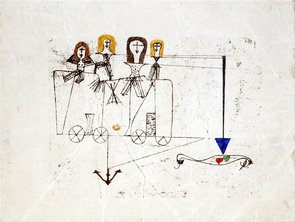 Paul Klee - The Virtue Wagon (to the memory of October 5, 1922) - Google Art Project