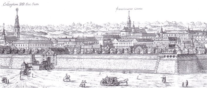 Klagenfurt vom Nordosten nach Valvasor