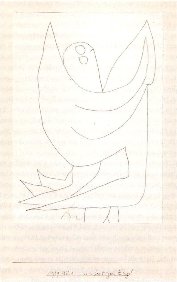 Paul Klee ~ unfertiger Engel ~ 1939