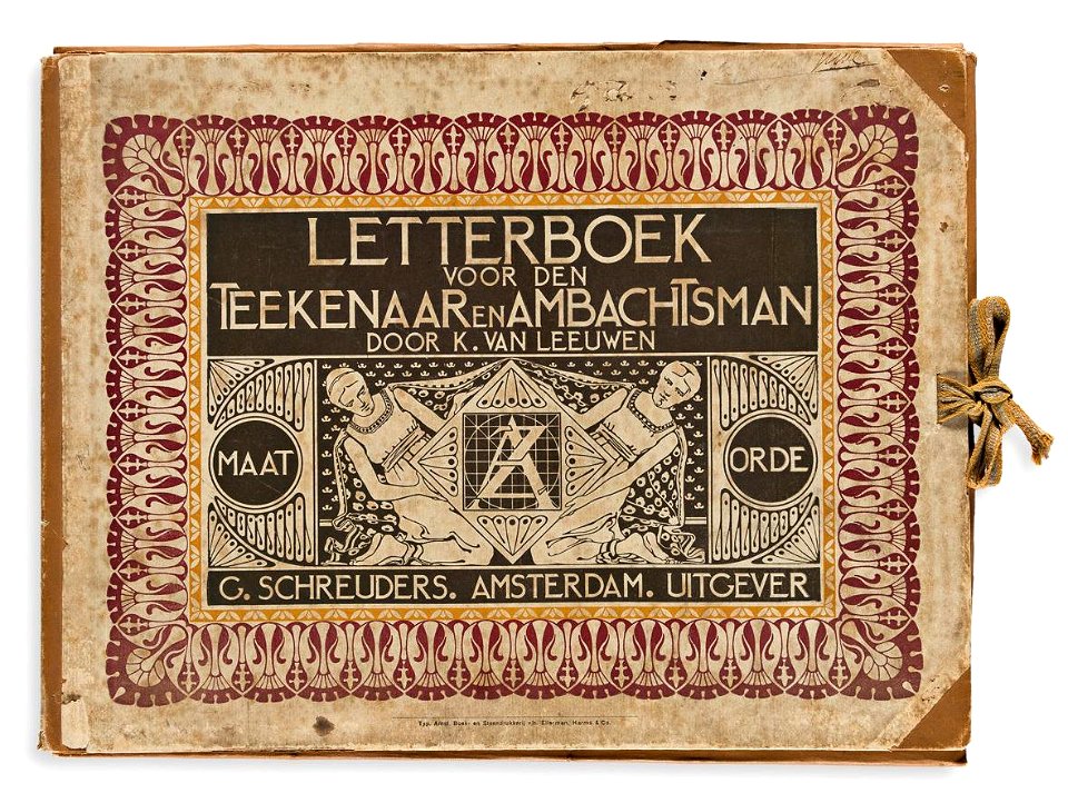 Klaas van Leeuwen - Letterboek voor den Teekenaar (voorzijde)