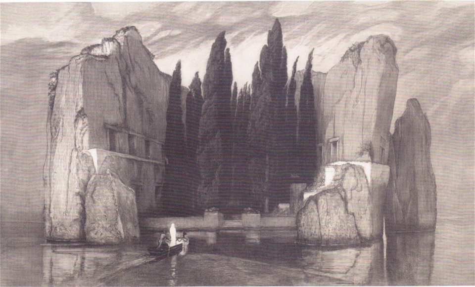 Klinger - Die Toteninsel (nach Böcklin) 1890
