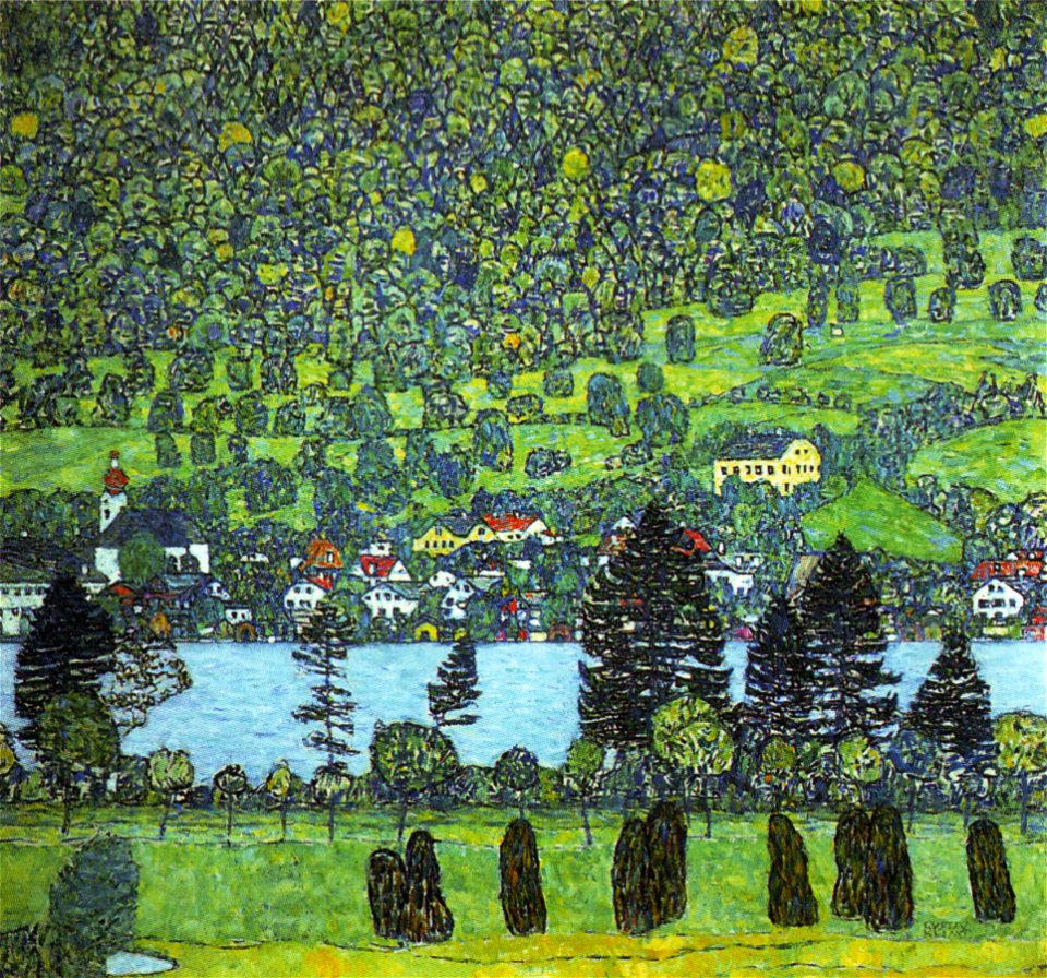 Klimt - Unterach at the Altersee, 1916