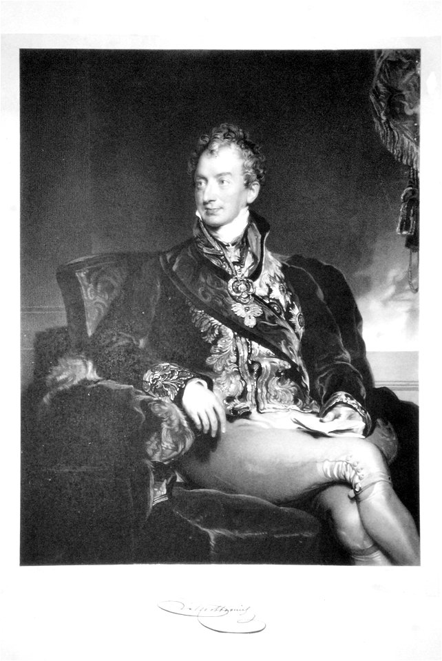 Klemens Lothar Wenzel von Metternich Litho