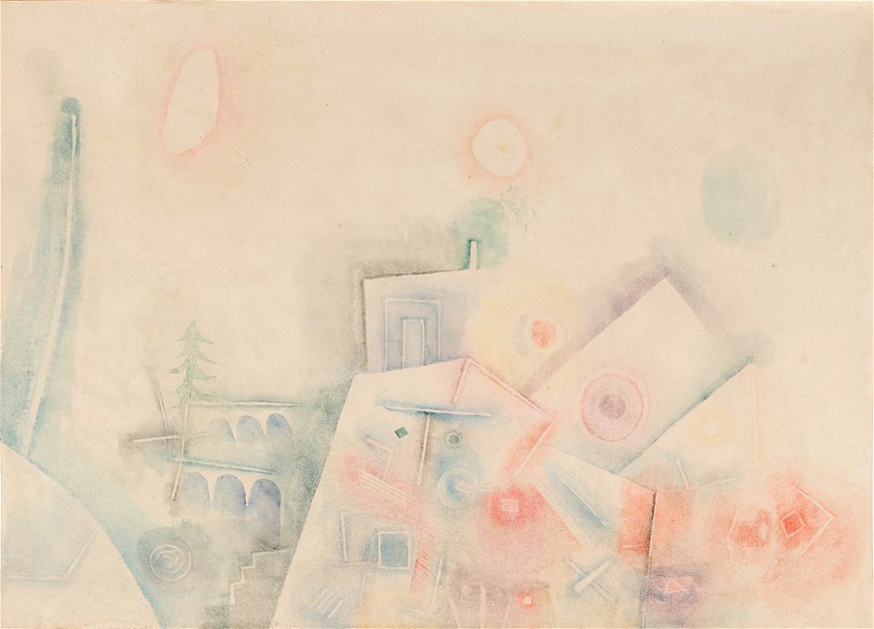 Seven Blossoms by Paul Klee, 1926, watercolor and ink