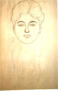 Klimt - Kopfstudie von vorne