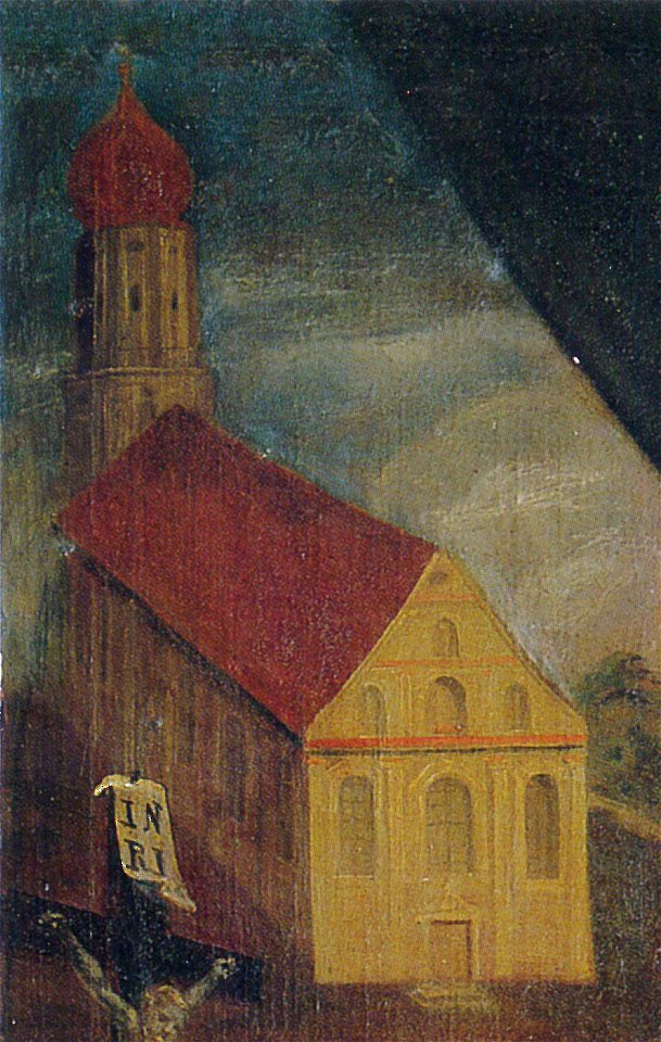 Klosterkirche Isny Detail vom Porträt Abt Theoderich Locher