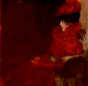 Klimt - DAME IM FAUTEUIL (WOMAN IN AN ARMCHAIR), 1897-98