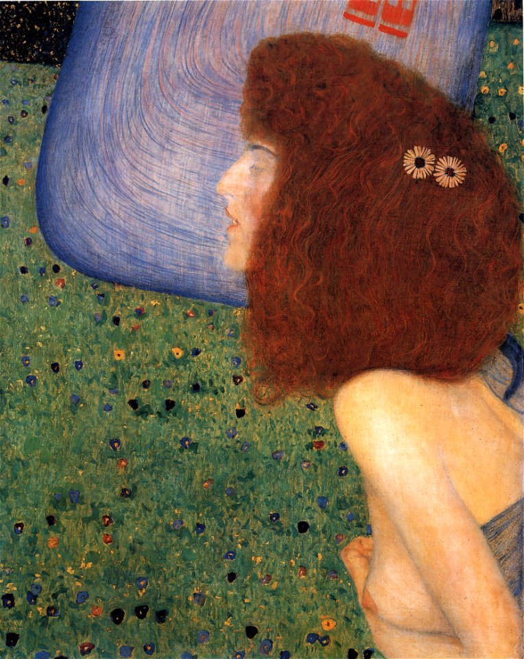 Klimt - Girl With Blue Veil, circa 1902-1903