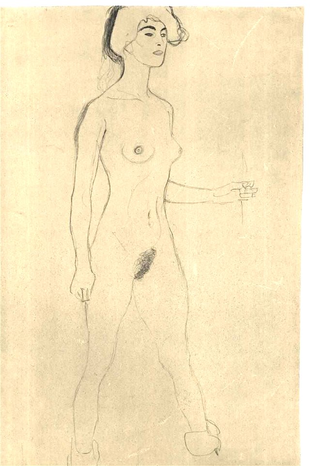 Klimt - Schreitender Akt