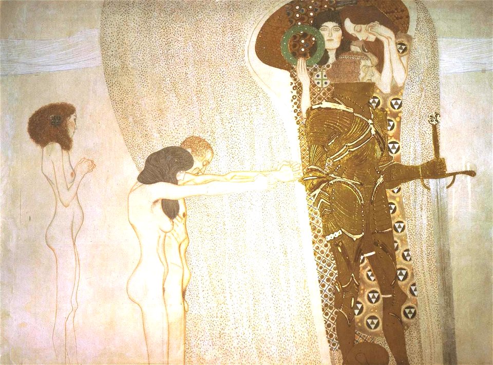 Klimt - Beethovenfries -Sehnsucht nach Glück