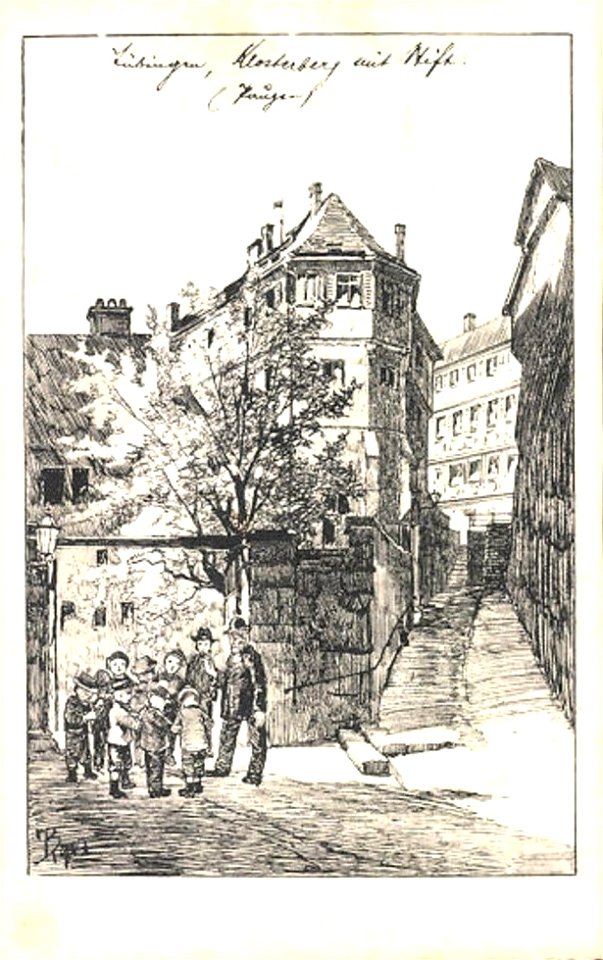 Klosterberg mit Stift (Zeichn AK 1081 F Schimpf nach 1905)