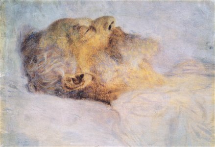 Klimt - Alter Mann auf dem Totenbett