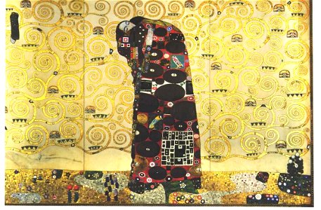 Klimt - Werkvorlage zum Stocletfries - Umarmung