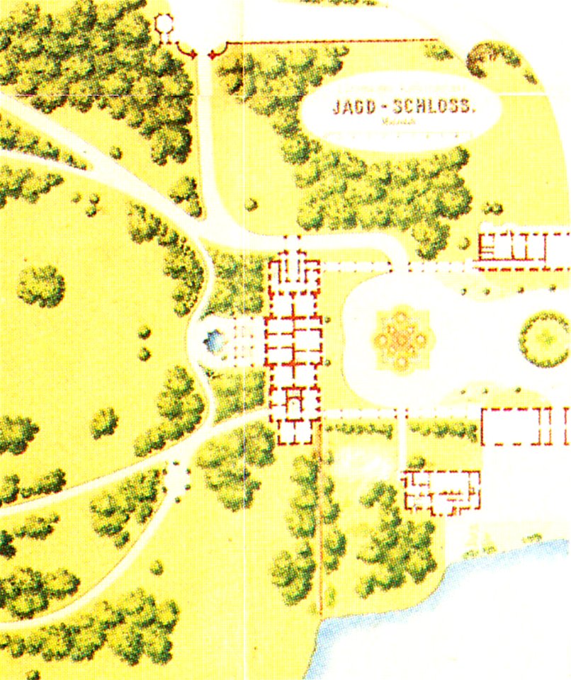 Klein-Glienicke Jagdschloss Lageplan