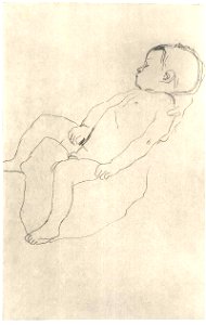 Klimt - Schlafender knabe nach links