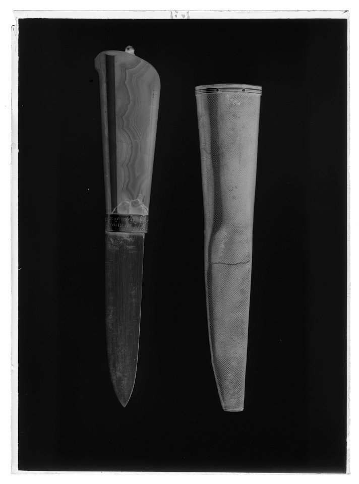 Kniv , Sverige 1758 - Livrustkammaren - 78618-negative