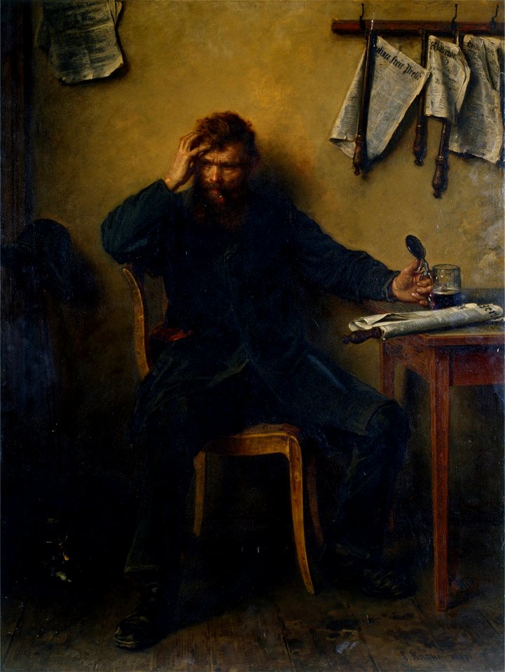Ludwig Knaus - Der Unzufriedene (1877)