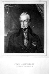 Klemens Lothar Wenzel Metternich Litho