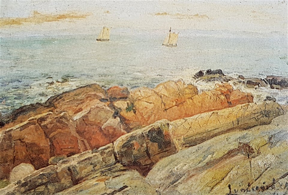 Klippigt strandparti x Justus Lundegård