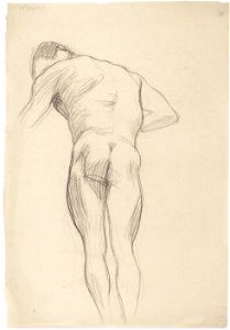 Klimt - Männerrückenakt nach links2