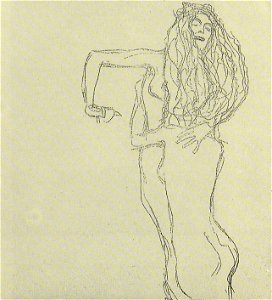 Klimt Wasserschlangen skizze