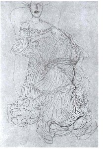 Klimt - Studie zum Portrait von Adele Bloch-Bauer