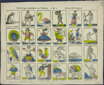 Kluchtige gestalten en dieren-Catchpenny print-SMC K 0031