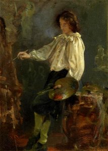 Ludwig Knaus - Im Atelier