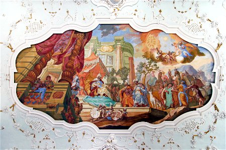 Kloster Bronnbach Josephsaal Deckenfresko 20090420-2