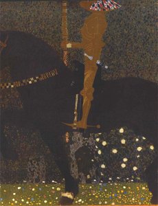 Klimt Das Leben ein Kampf - Der goldene Ritter - 1903