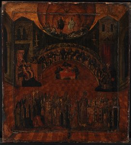 KMS 3746 Ubekendt - The Council of Nicaea A.D. 787 - KMS3746 - Statens Museum for Kunst