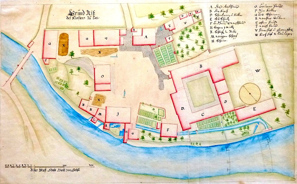 Kloster Töss Grundriss um 1800