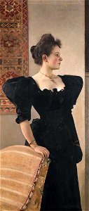 Klimt - Frauenbildnis, um 1894