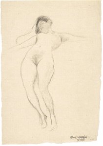 Klimt - Schwebende mit ausgebreiteten Armen