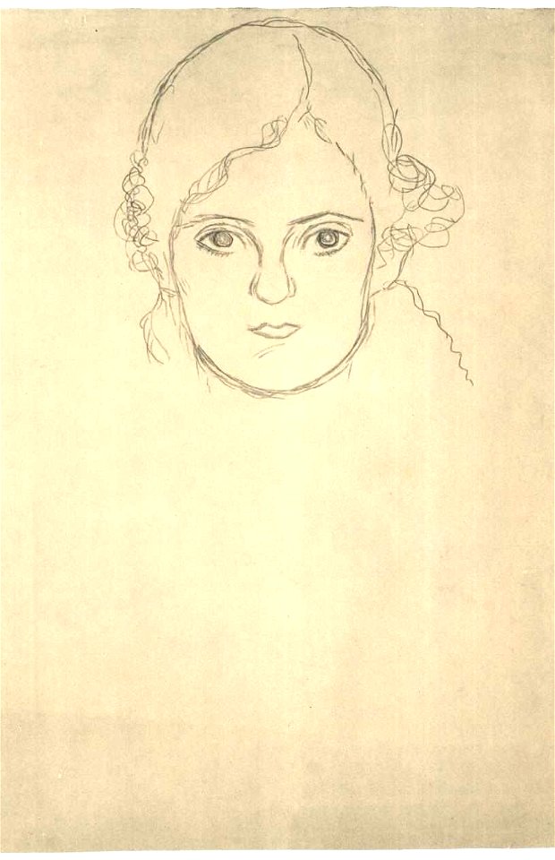 Klimt - Mädchenkopf2