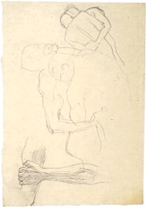 Klimt - Zwei Ringerpaare, Detailstudie