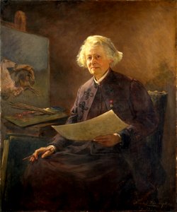 Anna Klumpke - Portrait of Rosa Bonheur (1898). Free illustration for personal and commercial use.