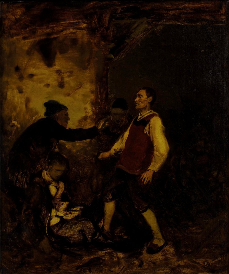 Ludwig Knaus - Death of a Gentleman (1850)