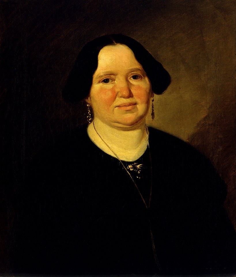Ludwig Knaus - Bildnis Frau Müller (1849)